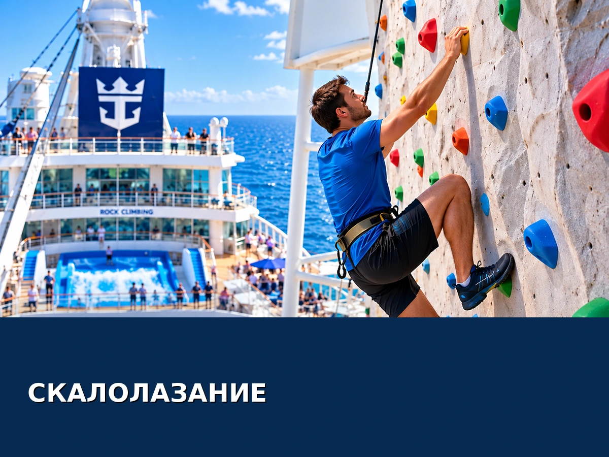 Скалолазание на круизном лайнере