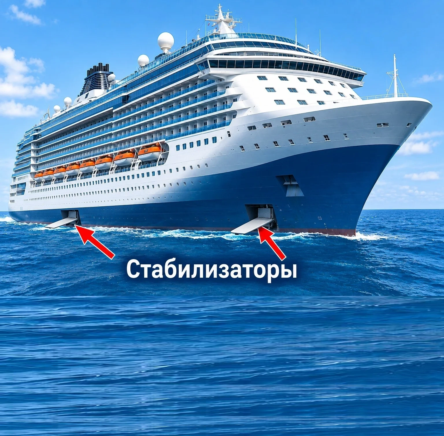 Стабилизаторы круизного лайнера